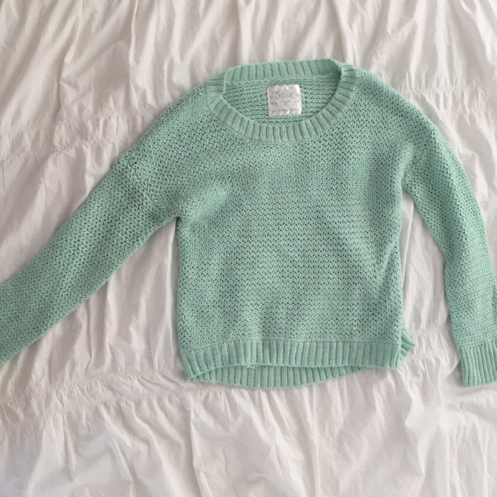 Seafoam green sweater